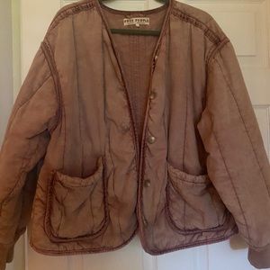 Free people coat, pinkish color